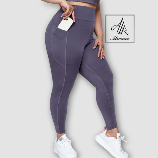 Plus Size Leggings 062 - Aster Purple